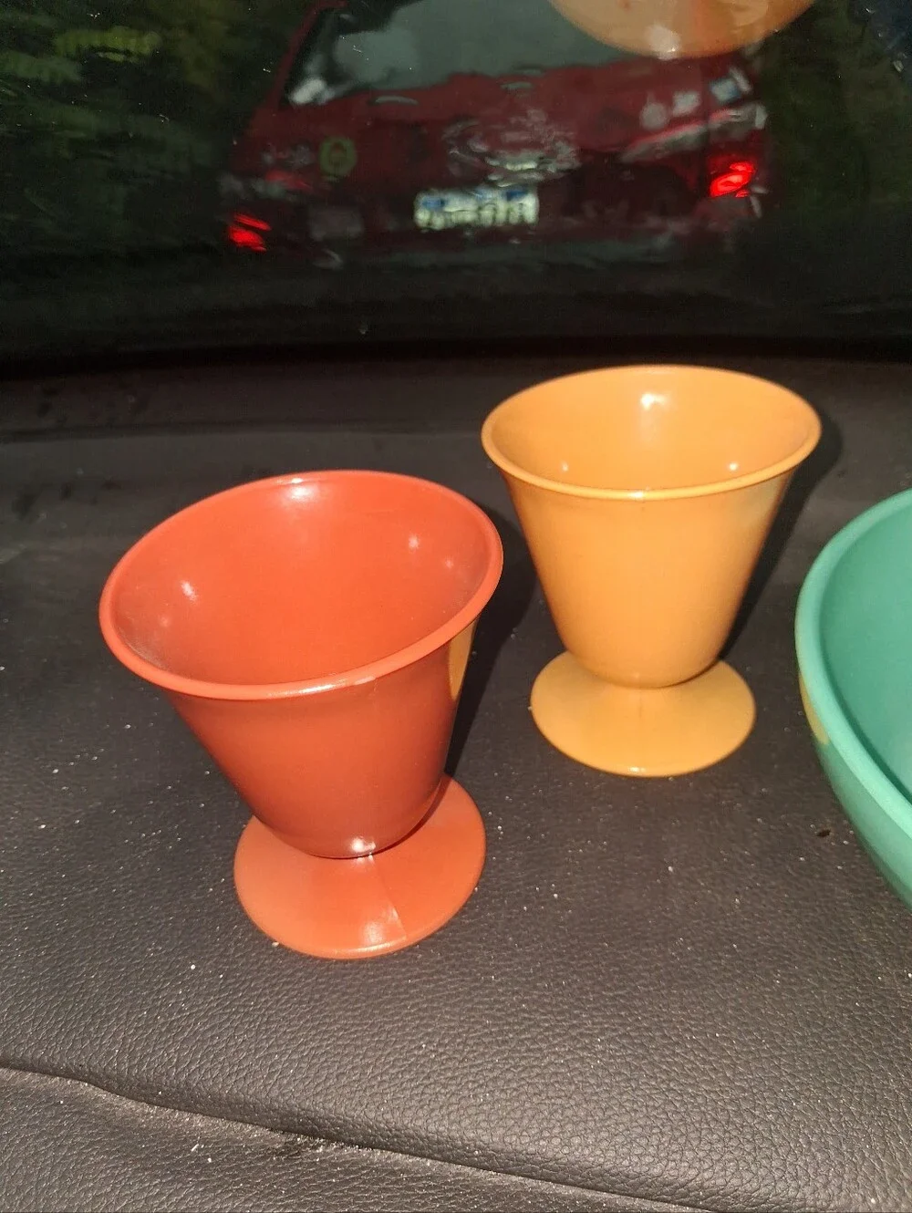 Vintage Hazel Atlas 2 Sundae Cups 1 Bowl